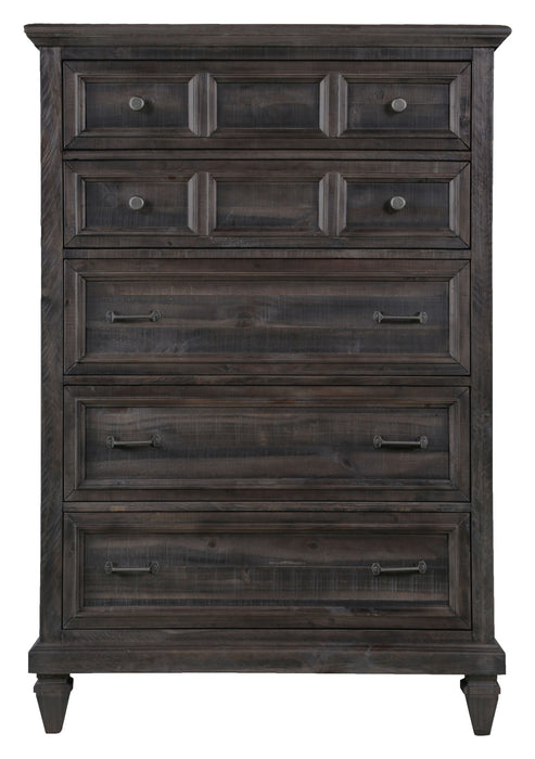 Calistoga - 5 Drawer Chest - Weathered Charcoal