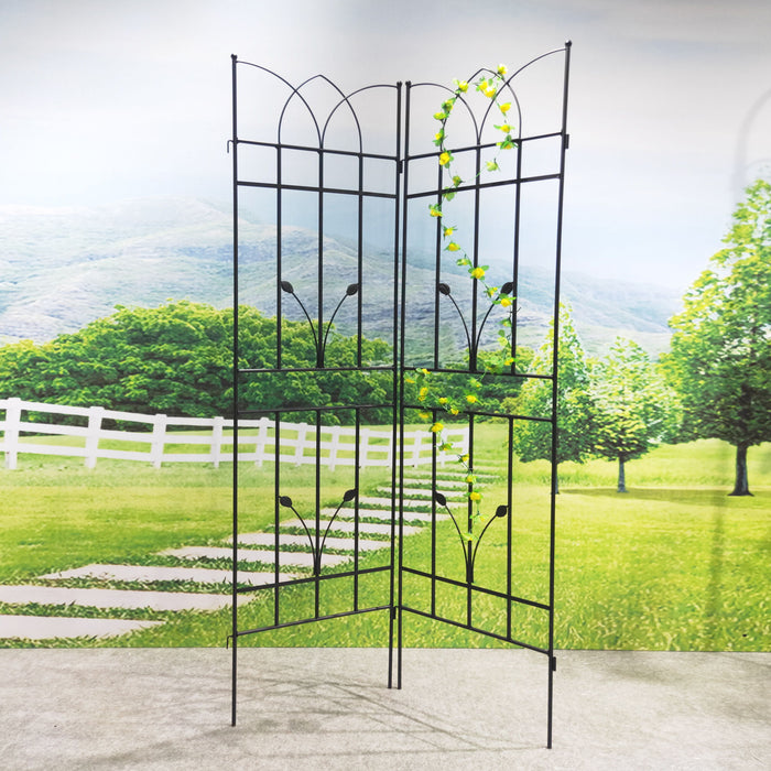 Metal Garden Trellis Rustproof For Climbing Plants Outdoor Flower Support