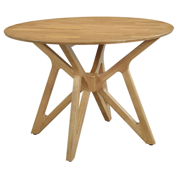 Barlow - 5 Piece Round Dining Set With Chairs - Walnut