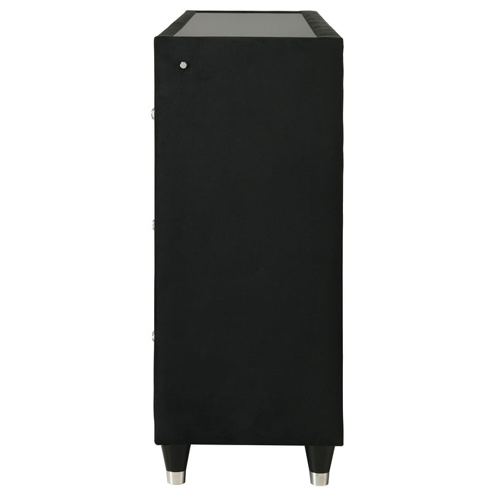 Mika - 8 Drawer LED Fireplace Dresser