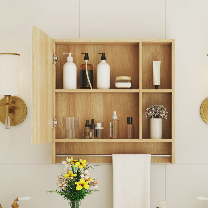 Wall Mounted Bathroom Storage Medicine Cabinet Cabinet With Mirror Door