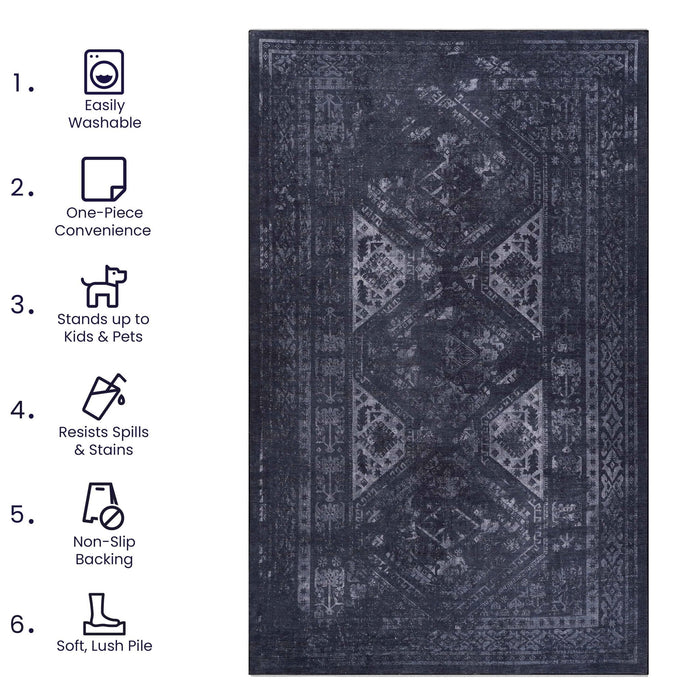 Maval - Trendy Washable Area Rug