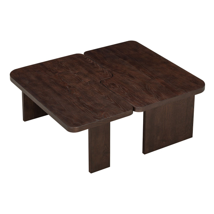 Modern Minimalist Coffee Table Set With Splicing Design