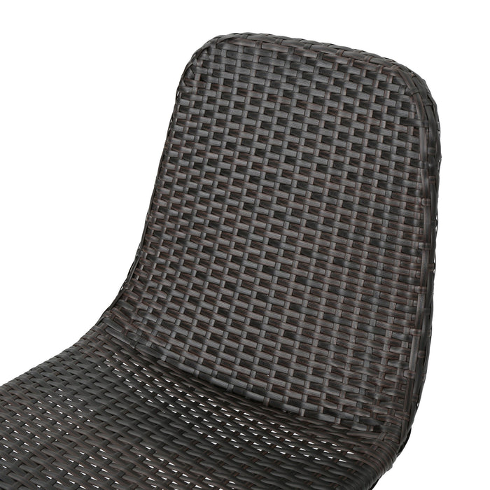 Dreamweaver - Outdoor Dining Chair With Powder Coated Legs (Set of 2) - Brown