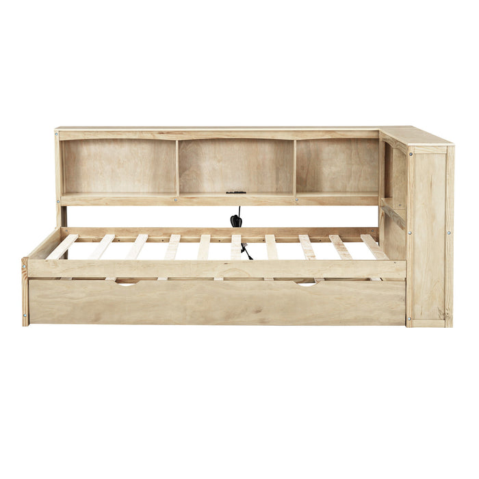 Daybed With Trundle, Storage Cabinets, USB Ports