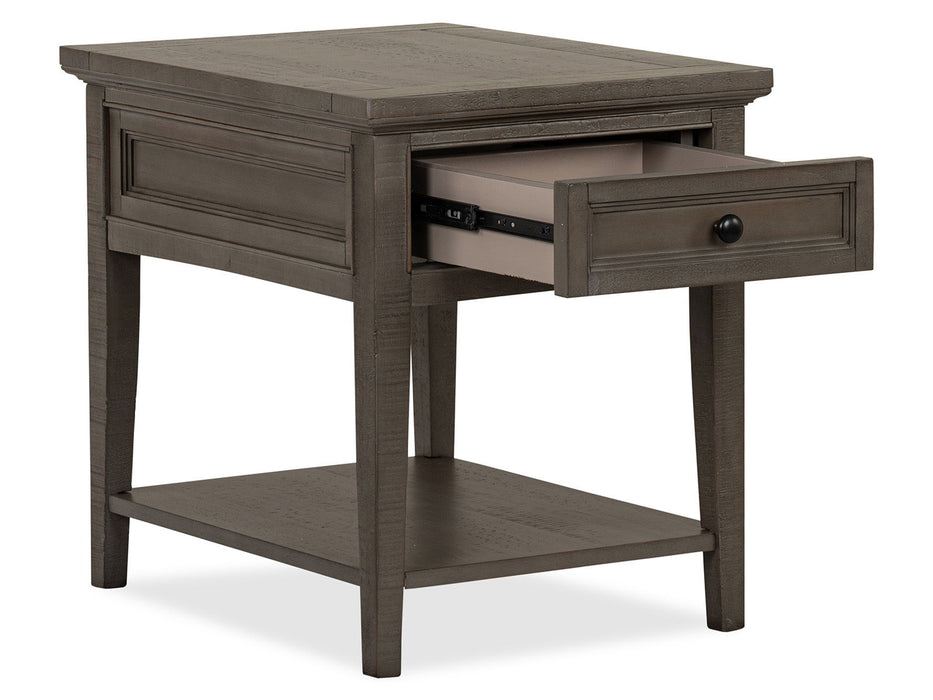 Paxton Place - Rectangular End Table - Dovetail Grey