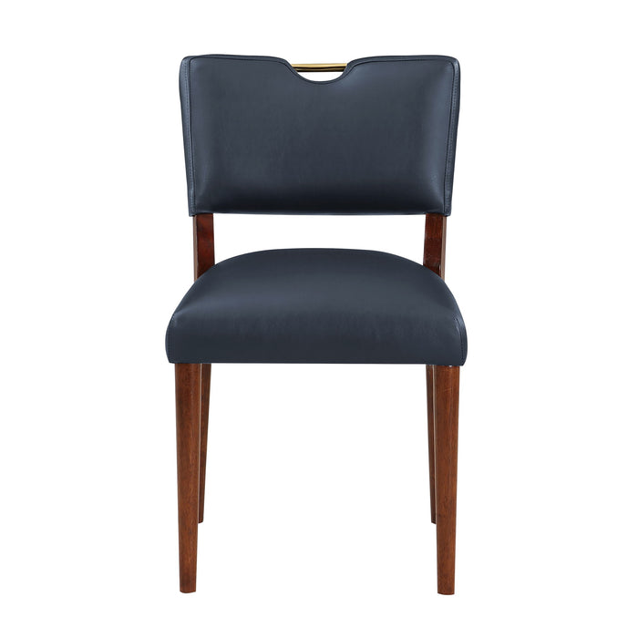 Bryson Retro Modern Dining Chair (Set of 2) - Dark Navy