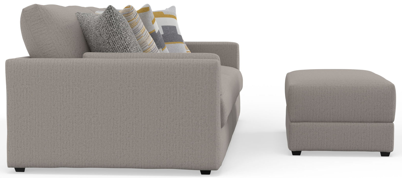 Trevor - Extra Deep Oversized Sofa With Included Storage Cocktail Ottoman