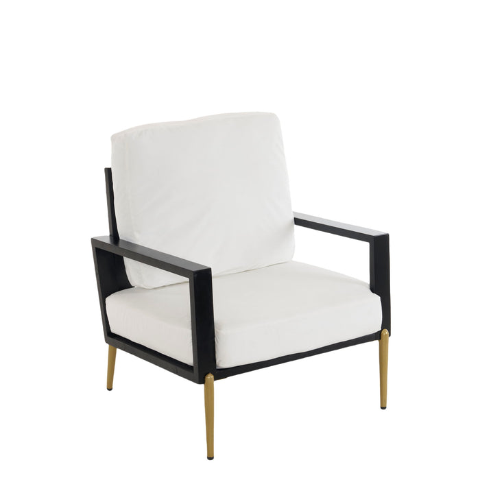 Modern Armchair With Solid Wood Frame