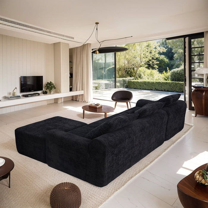 Modern L Shaped Sectional Sofa With Adjustable Configurations