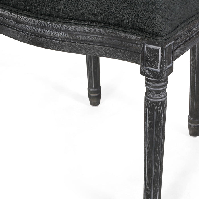 French Country Dining Chair With Cane Backrest (Set of 2)