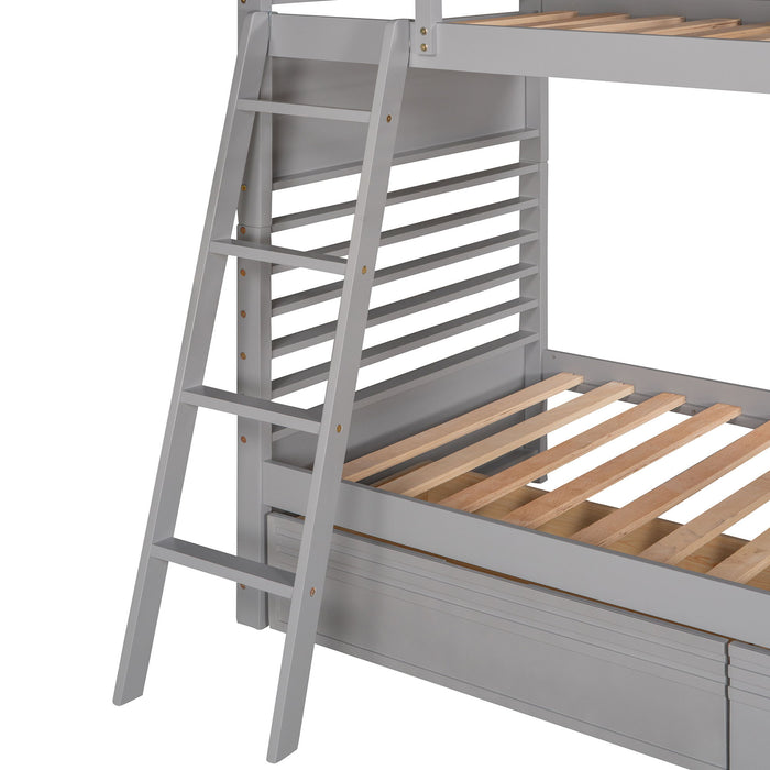 Bunk Bed With 2 Drawers