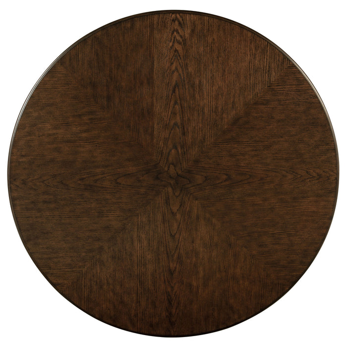 Claire - Round Pedestal Dining Table - Brown