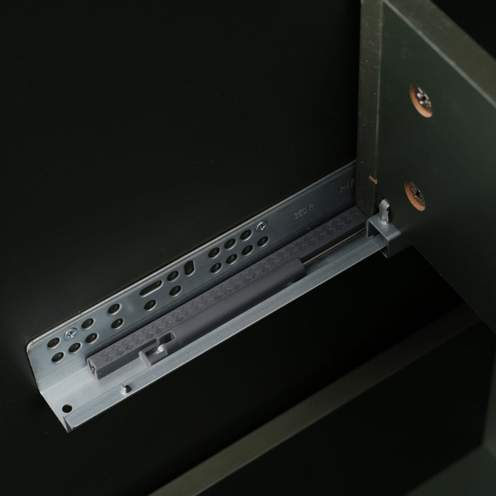 Bathroom Vanity With Ceramic Sink, Fluted Design