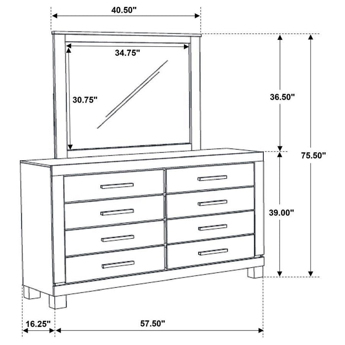 Woodmont - 8-Drawer Dresser
