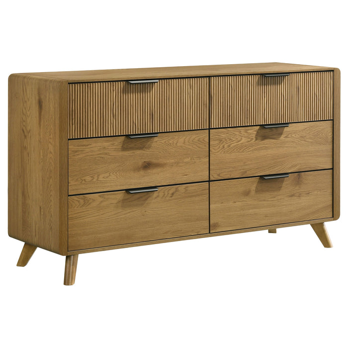 Bennett 4-piece Eastern King Bedroom Set Light Oak