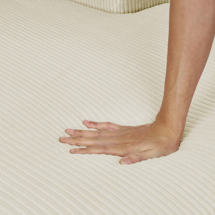 3 Piece Corduroy Double Chaise Sectional Sofa