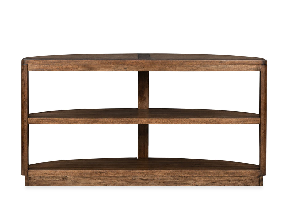 Connolly - Demilune Sofa Table - Brown