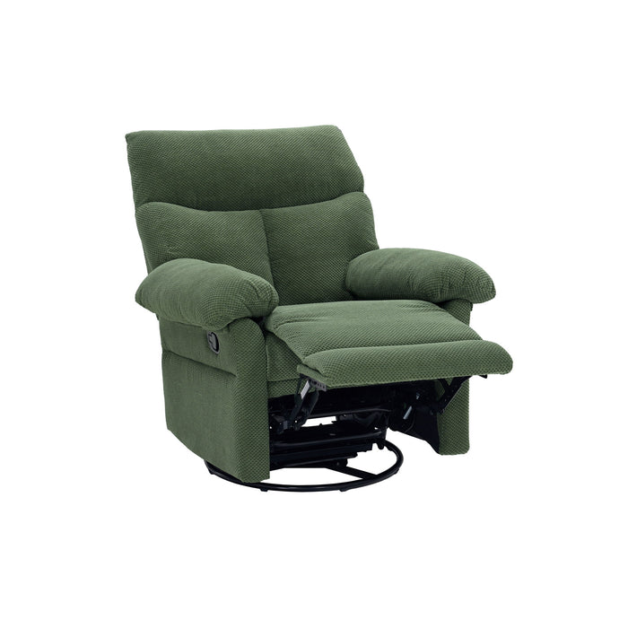Swivel Rocker Recliner Chair With Manual Recline For Living Room