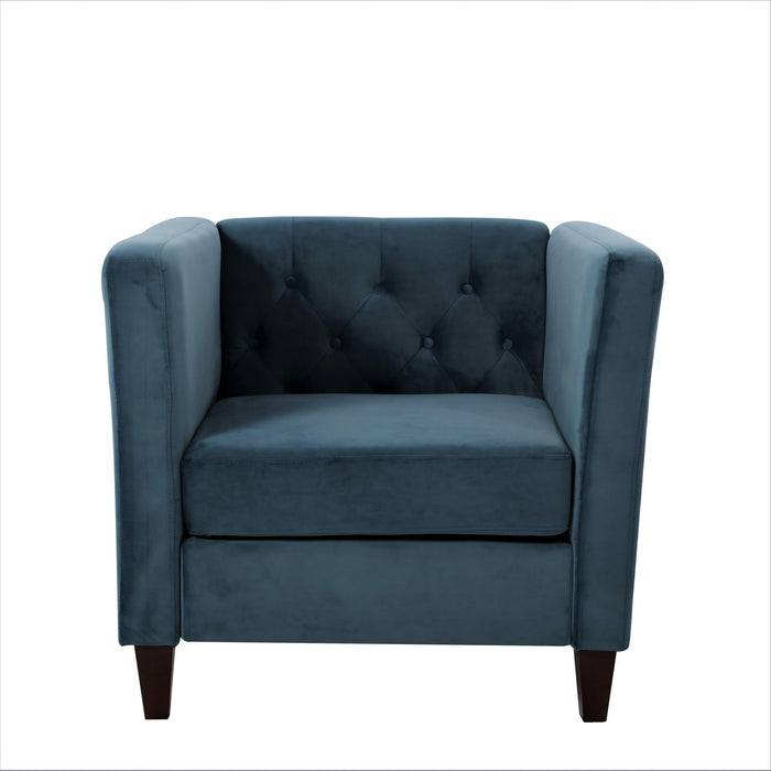 Chesterfield Accent Tufted Square Arm Side Chair
