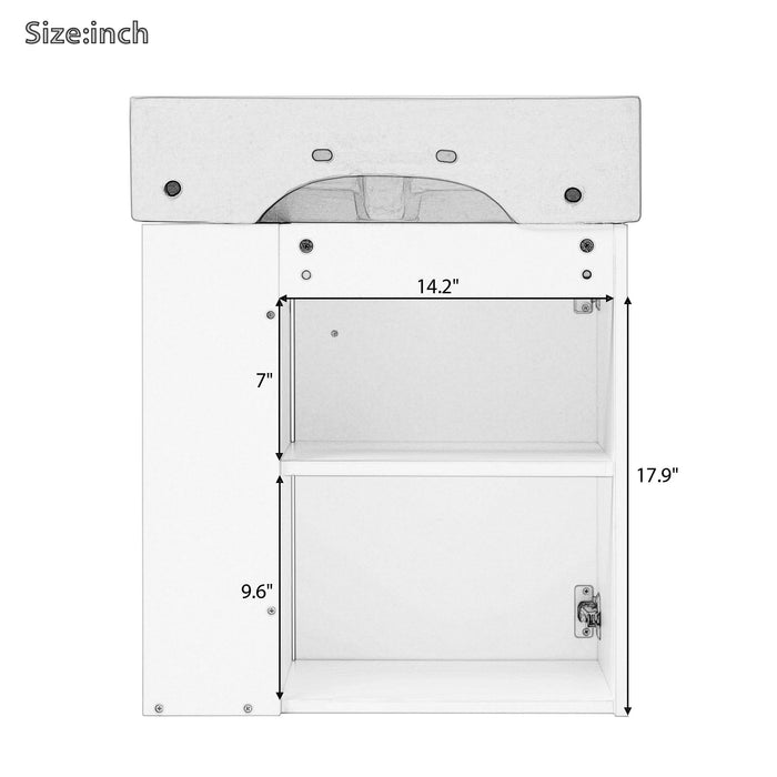 Modern Floating Bathroom Vanity With Ceramic Basin Perfect For Small Bathrooms