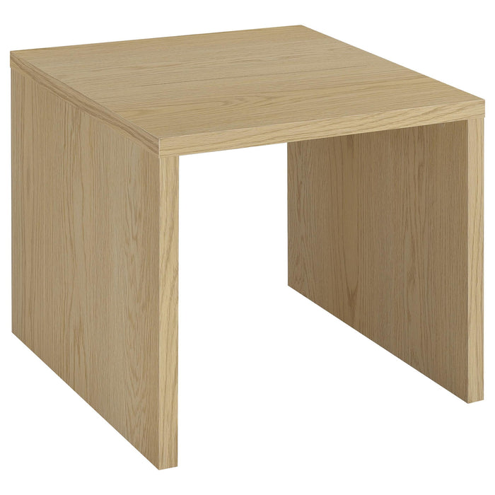 Canoga 2-piece Lift Top Cocktail Coffee Table Set Light Oak