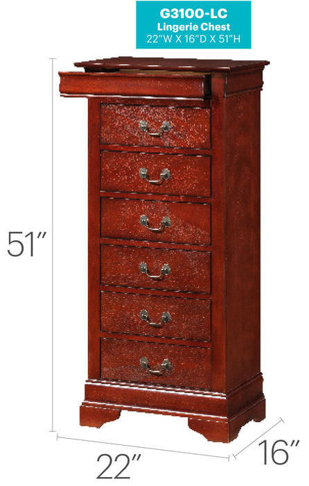 Traditional Style Lingerie Storage Chest Timeless