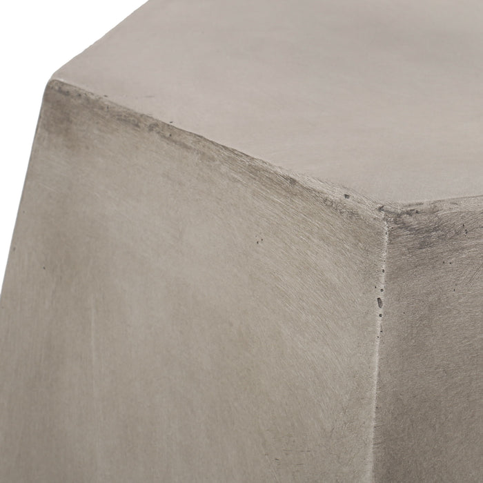 Outdoor Calgary Side Table - Light Gray