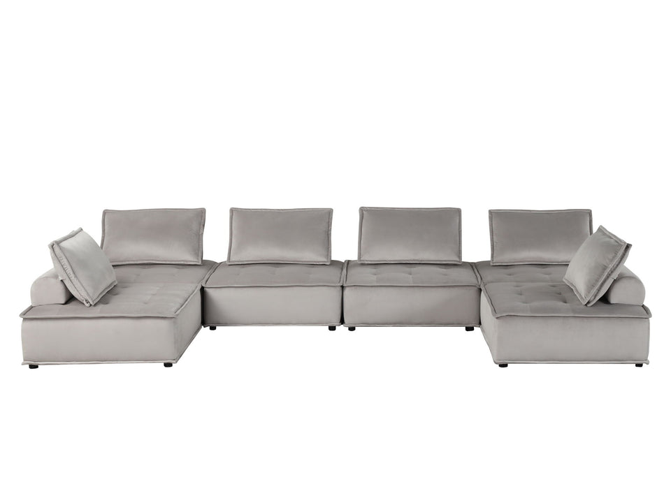 Anna - Stylish Sectional Sofa Ottoman