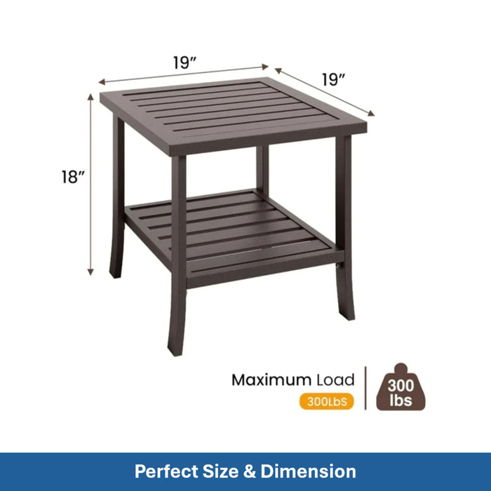 Patio Furniture Set With Coffee Table And Cushions For Backyard