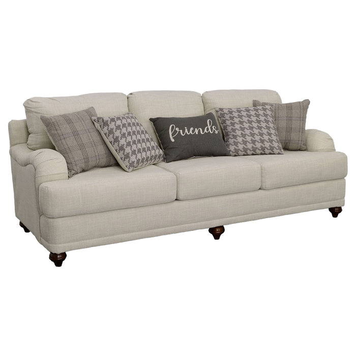 Anderson - 2 Piece Cushion Back Living Room Set - Gray