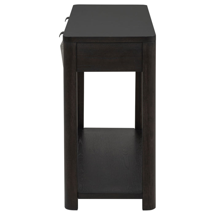 Marcelo Sofa Console Table with 2 Drawers and Shelf Coffee