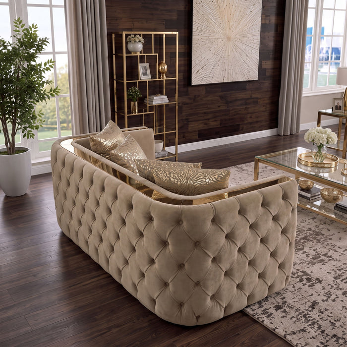 Naomi - Button Tufted Loveseat