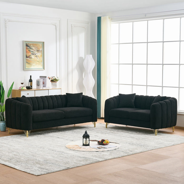 Oversized Sofa, Deep Tufted Couch