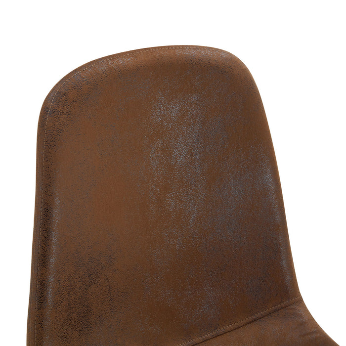 (Set of 4) Backrest AndTransfer Legs Chairs Adding A Touch Of Elegance To Minimalist And Scandinavian Style Homes - Walnut