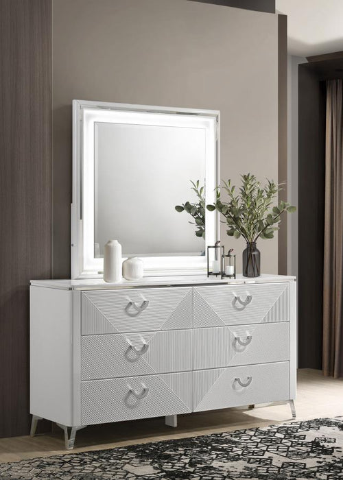 Cassia - 6-Drawer Bedroom Dresser Cabinet