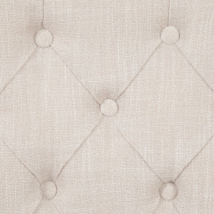 Gerardo - Side Chair Set of 2) - Beige Linen & Weathered Espresso