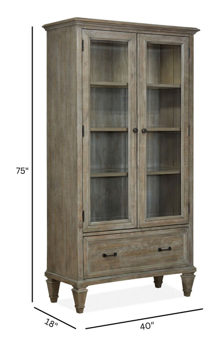Lancaster - Door Bookcase - Dove Tail Gray