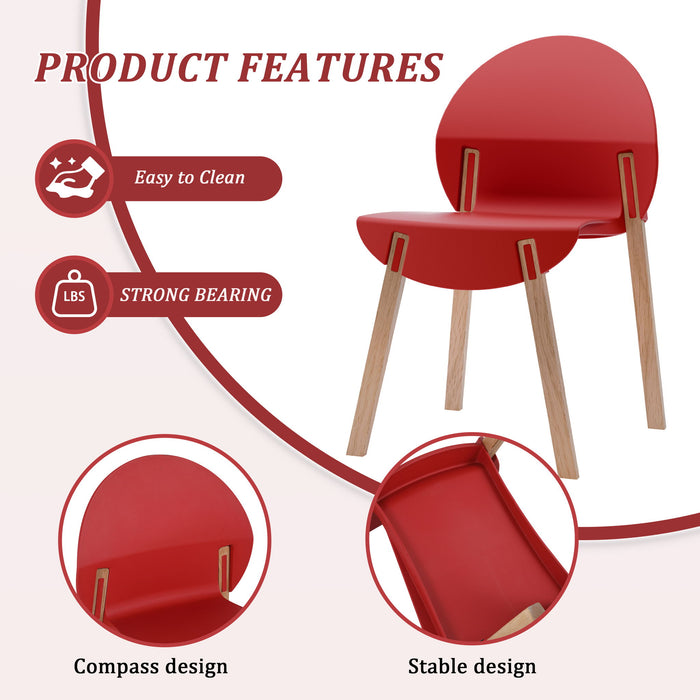 4 Piece Set Of Single Chairs With A Folding Square Table