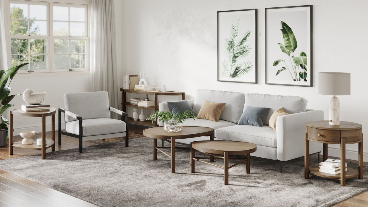 Hadleigh - Round End Table - Honey