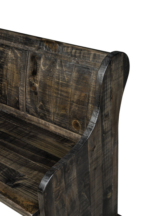 Bellamy - Bench With Back - Peppercorn