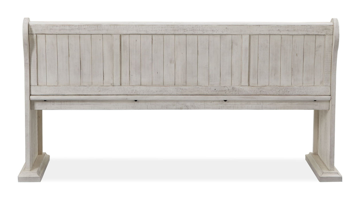 Bronwyn - Bench With Back - Alabaster
