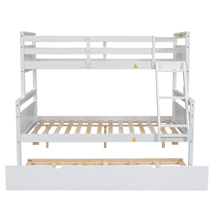 Bunk Bed With Ladder And Safety Guardrail