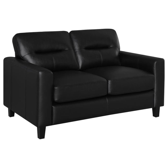 Scotland - Faux Leather Upholstered Sofa Set