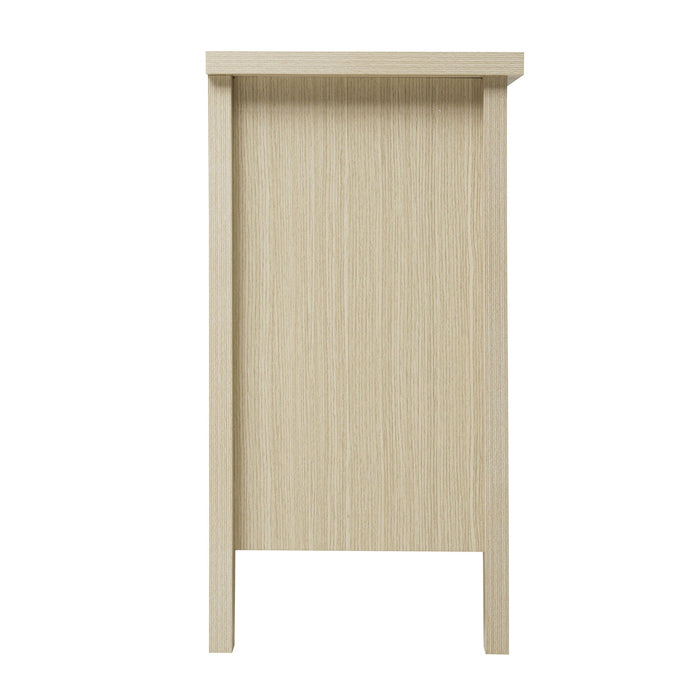 3 Drawer Cabinet, American Furniture, Suitable For Bedroom, Living Room, Study - Natural