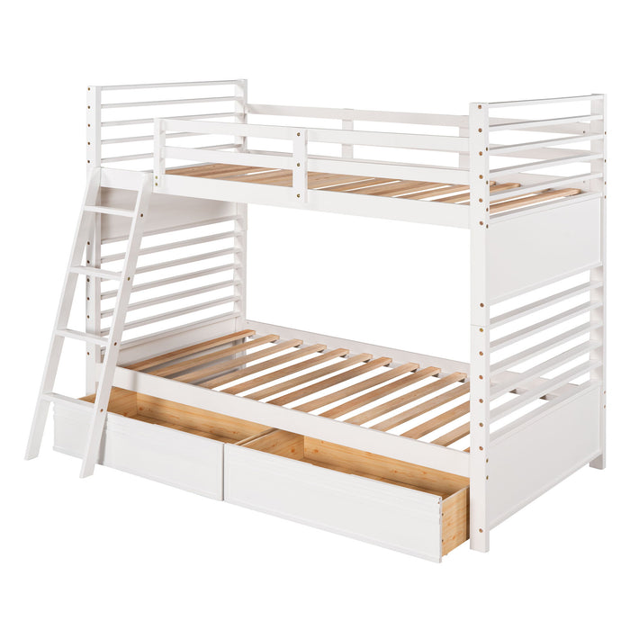 Bunk Bed With 2 Drawers