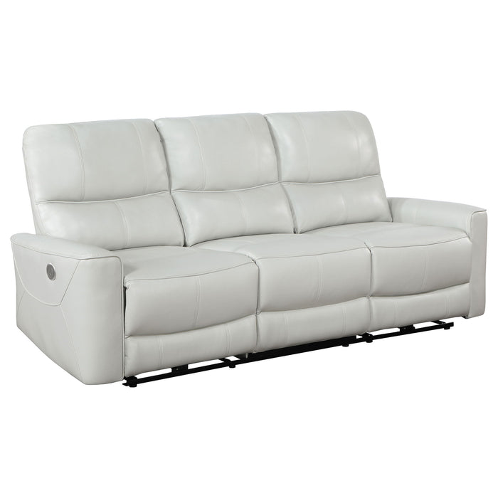 Greenfield 3-piece Power Reclining Sofa Set Dove Grey