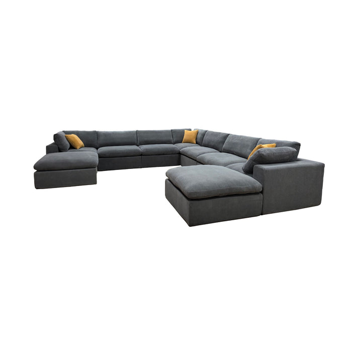 Custom Configuration Modular Sectional & Toss Pillows
