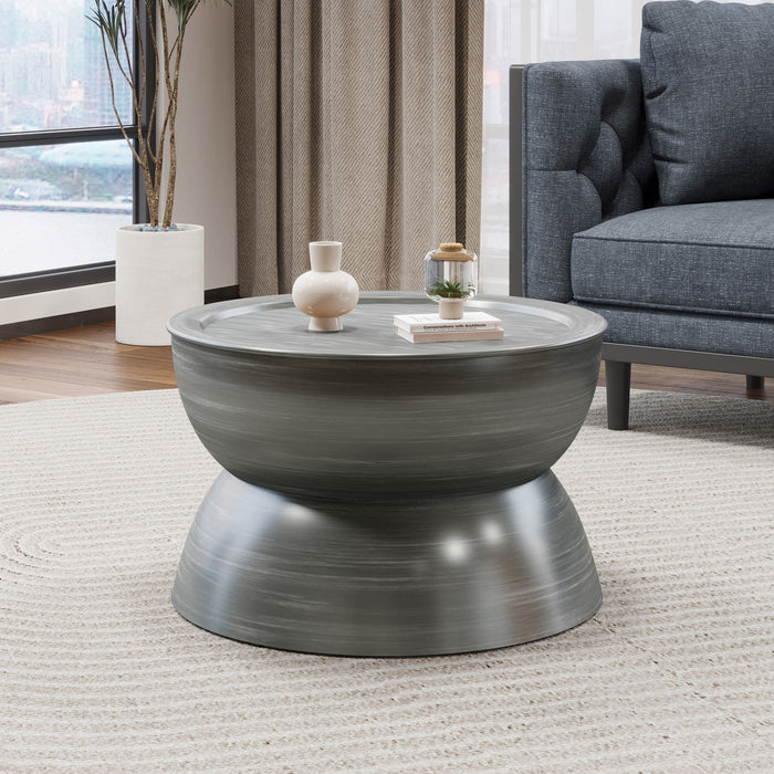 Sparling - Modern Iron Hourglass Coffee Table