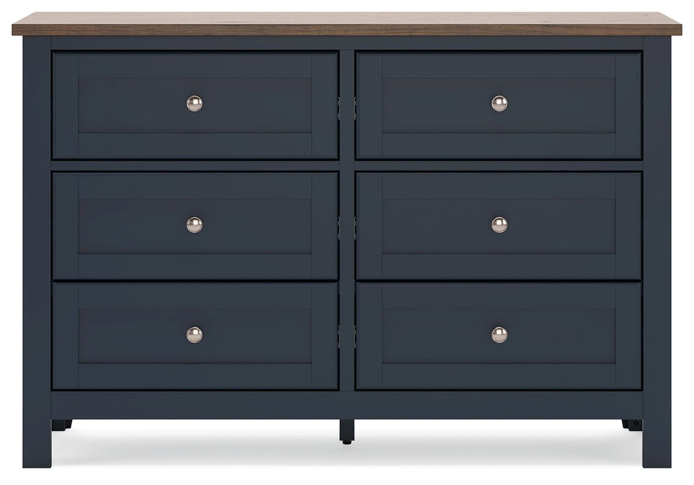 Landocken - Dresser - Brown / Blue